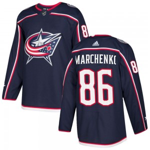 Kirill Marchenko Columbus Blue Jackets Youth Adidas Authentic Navy Home Jersey
