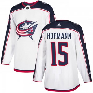 Gregory Hofmann Columbus Blue Jackets Youth Adidas Authentic White Away Jersey
