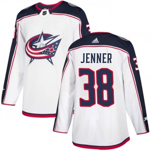 Boone Jenner Columbus Blue Jackets Youth Adidas Authentic White Away Jersey