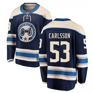 Gabriel Carlsson Columbus Blue Jackets Men's Fanatics Branded Blue Breakaway Alternate Jersey