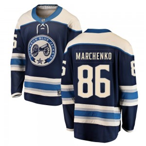 Kirill Marchenko Columbus Blue Jackets Men's Fanatics Branded Blue Breakaway Alternate Jersey