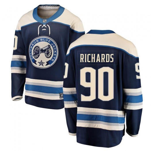 Justin Richards Columbus Blue Jackets Youth Fanatics Branded Blue Breakaway Alternate Jersey