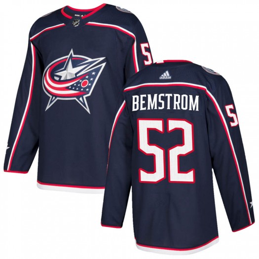 Emil Bemstrom Columbus Blue Jackets Youth Adidas Authentic Navy Home Jersey
