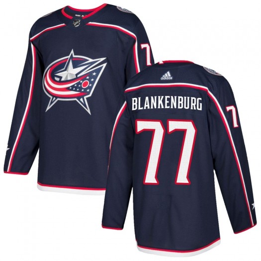 Nick Blankenburg Columbus Blue Jackets Youth Adidas Authentic Navy Home Jersey