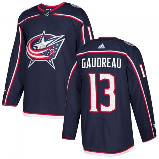 Johnny Gaudreau Columbus Blue Jackets Youth Adidas Authentic Navy Home Jersey
