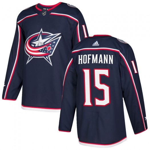 Gregory Hofmann Columbus Blue Jackets Youth Adidas Authentic Navy Home Jersey