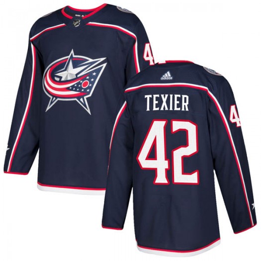 Alexandre Texier Columbus Blue Jackets Youth Adidas Authentic Navy Home Jersey