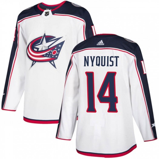 Gustav Nyquist Columbus Blue Jackets Youth Adidas Authentic White Away Jersey