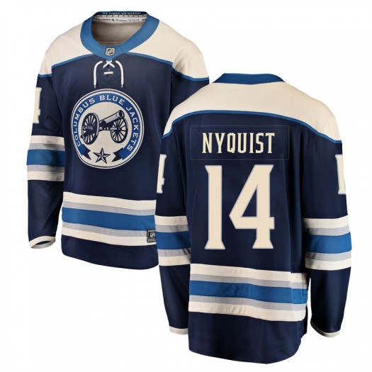 Gustav Nyquist Columbus Blue Jackets Men's Fanatics Branded Blue Breakaway Alternate Jersey